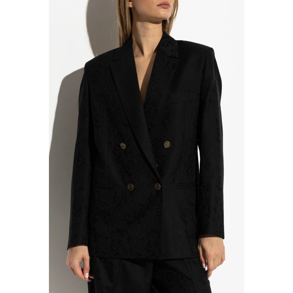 ETRO Double-breasted blazer Black Dames