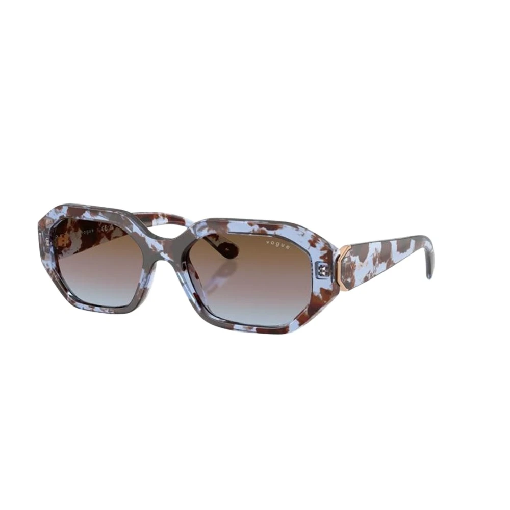 Vogue Eyewear Woman Sunglass VO5675S - Frame color: Blue Havana, Lens color: Azure Gradient Pink Gradient Brown - Image 3