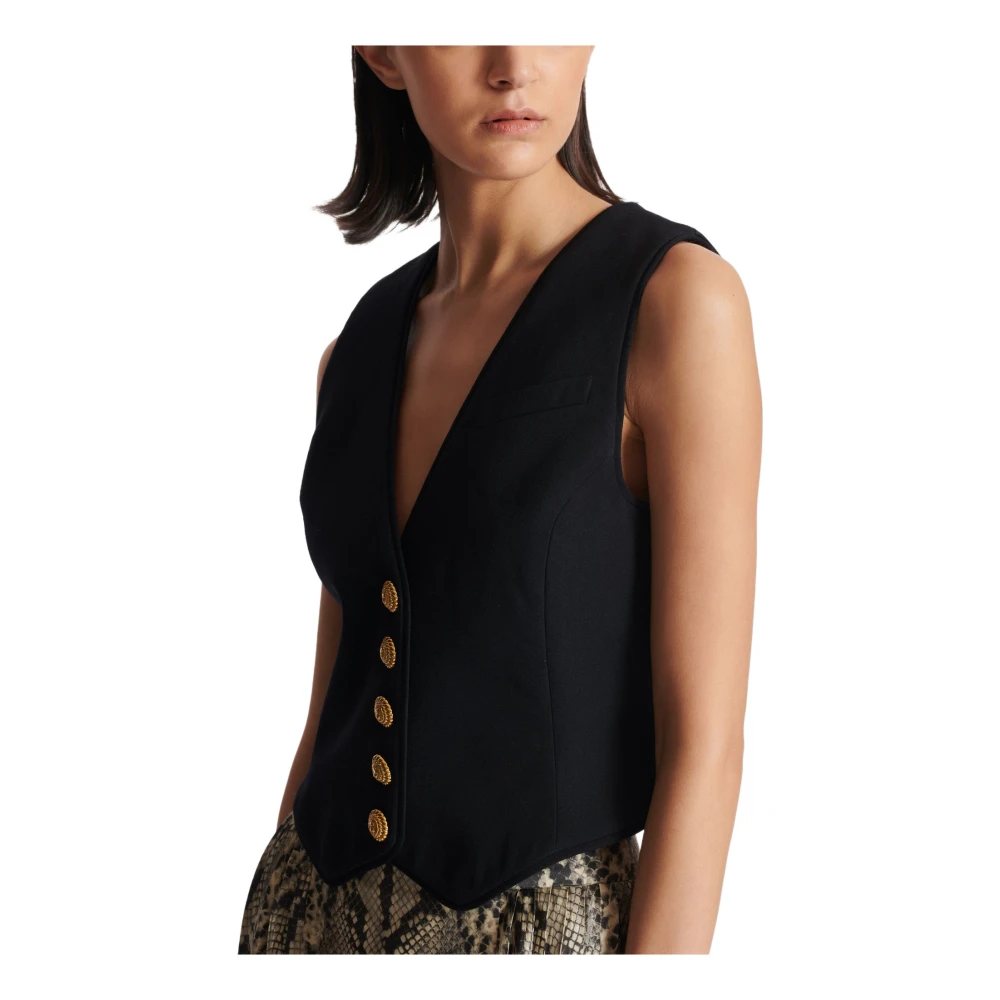 Balmain Mouwloos vest Black Dames