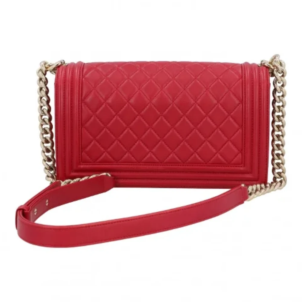 Chanel Vintage Pre-owned Leather chanel-bags Red Dames