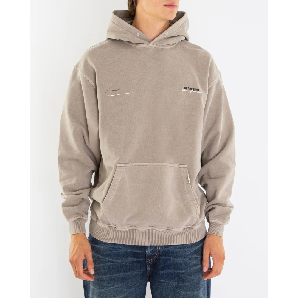 Represent Patron of the Club Hoodie Beige Heren