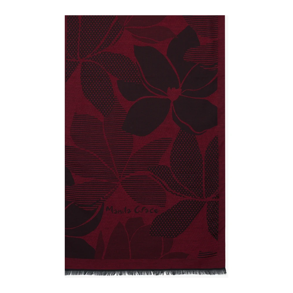 Manila Grace Stijlvolle Foulard Sjaal voor Vrouwen Red Dames