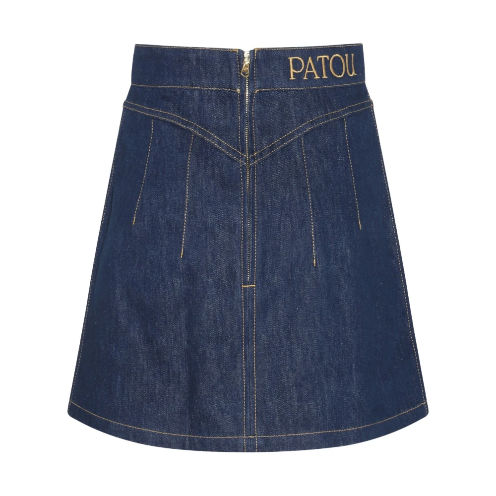 Patou Stijlvolle Denim Rok voor Vrouwen Blue Dames
