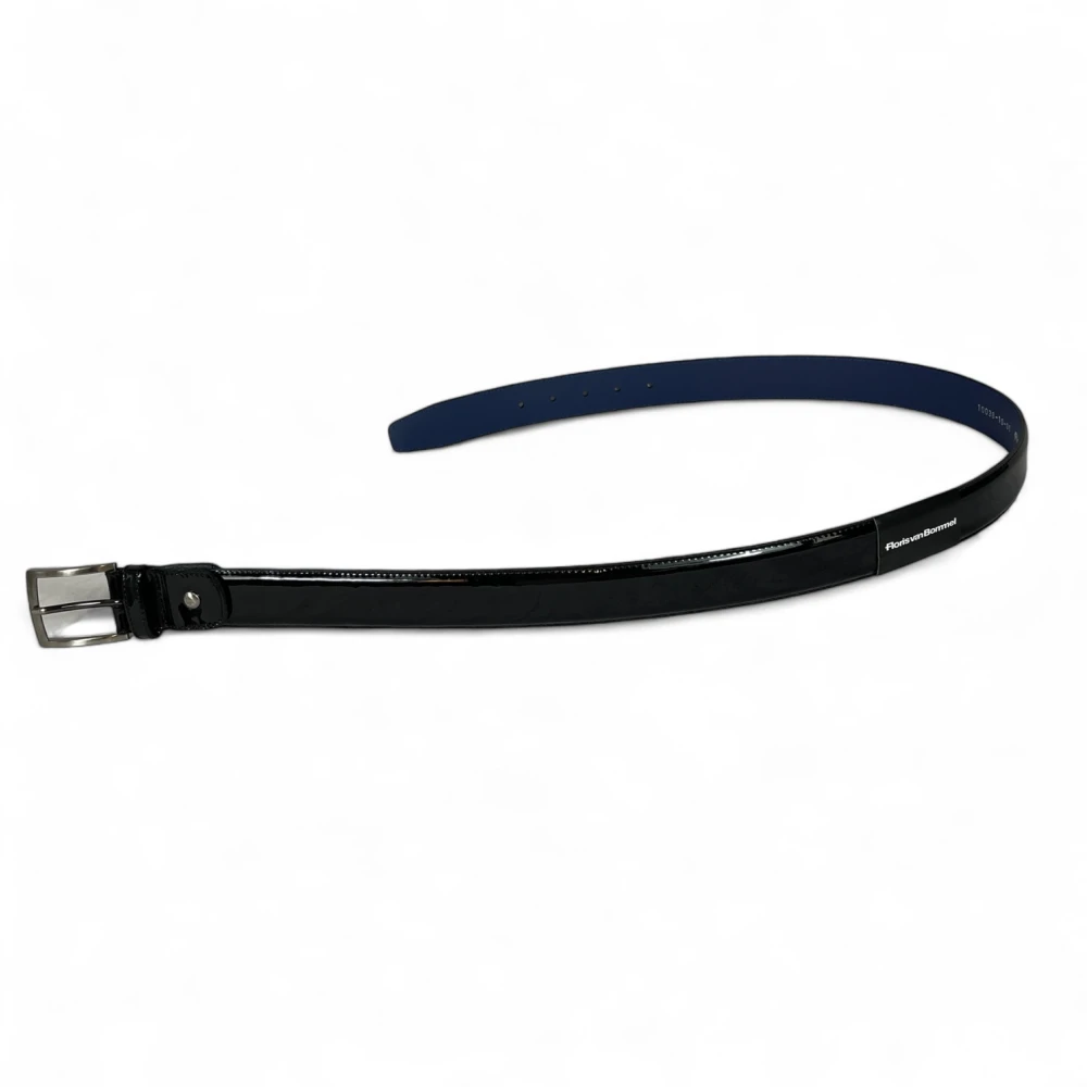 Van Bommel Floris Heren Riem Zwart Lakleer Black Heren