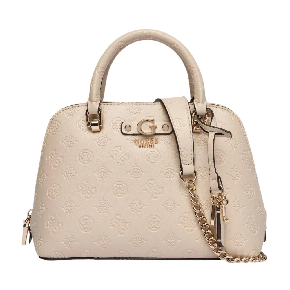Guess Women's Beige Dita Dome Satchel - Handbags - One Size - Bags