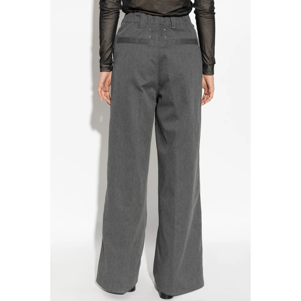 Maison Margiela Wijde broek Gray Dames