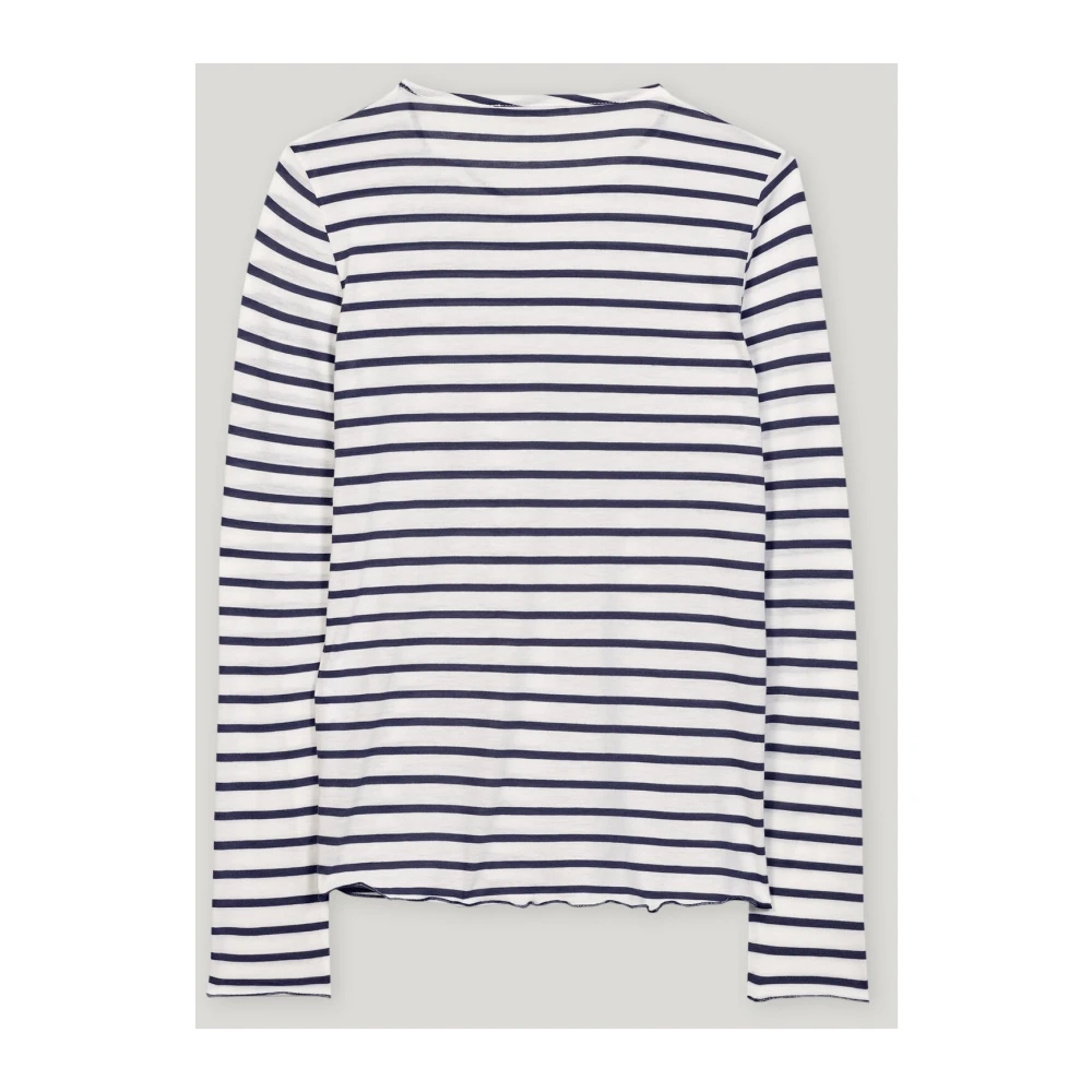 LUISA CERANO Gestreept Ronde Hals Shirt Multicolor Dames