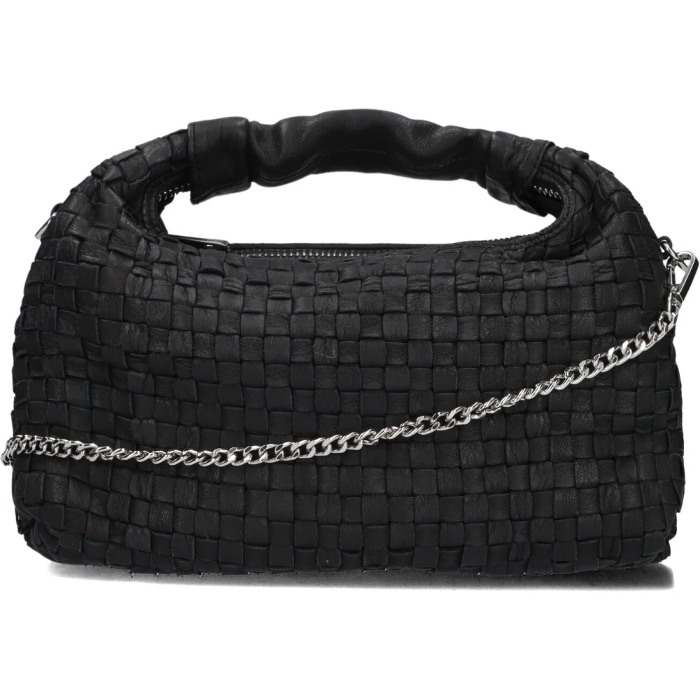 Núnoo Gevlochten Dandy Schoudertas Zwart Black Dames