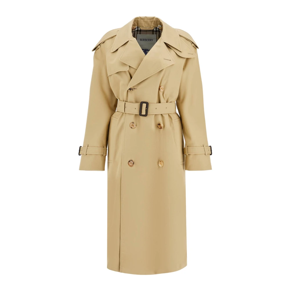 Burberry Klassieke double-breasted trenchcoat Beige Dames