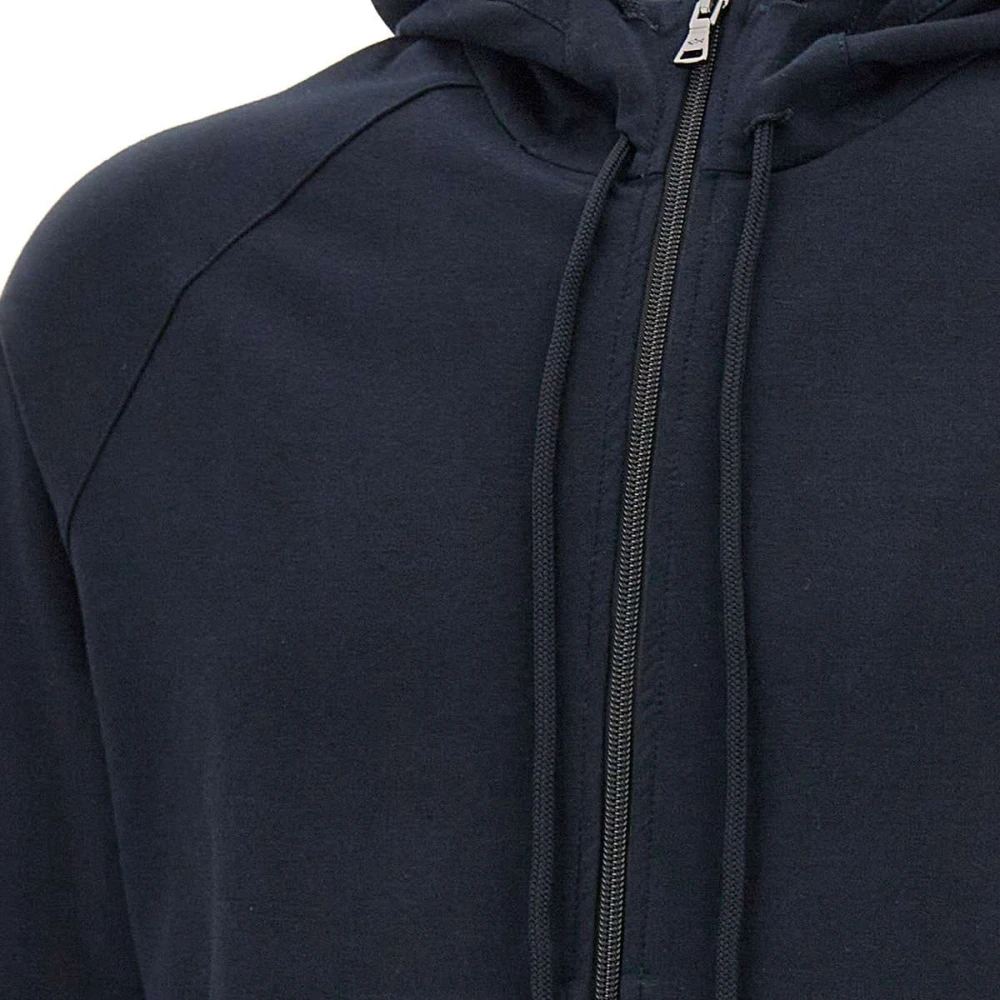 PAUL & SHARK Blauwe Hoodie met Rits Blue Heren