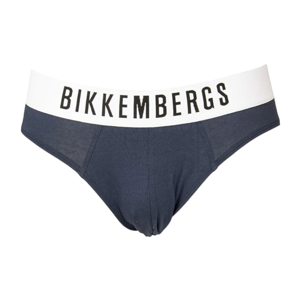 Bikkembergs Zijden Slip Set Blue Heren