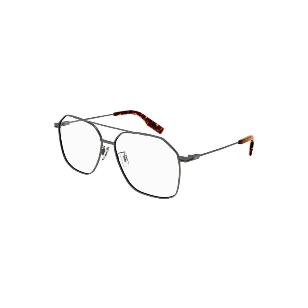 Alexander Mcqueen Unisex Gray Glasses, 57 Mm, Optical Frame