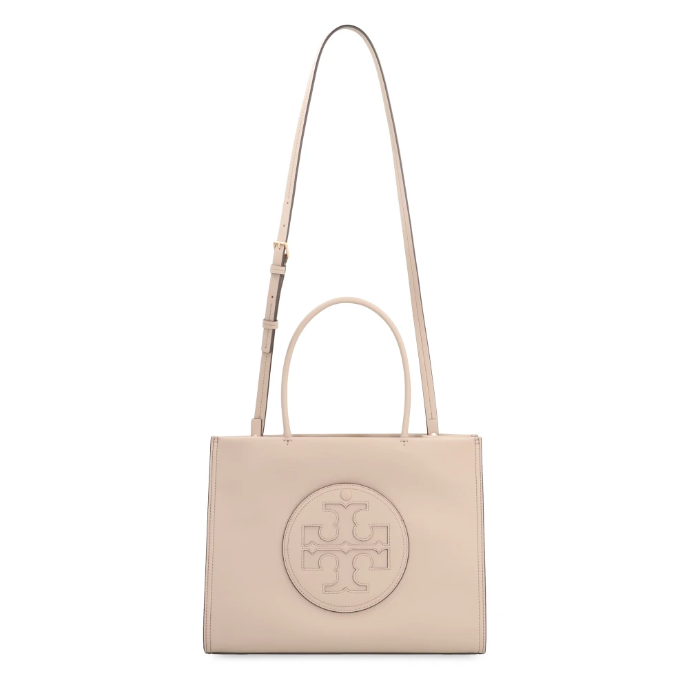 TORY BURCH Veganistische leren tote tas met handvatten Beige Dames