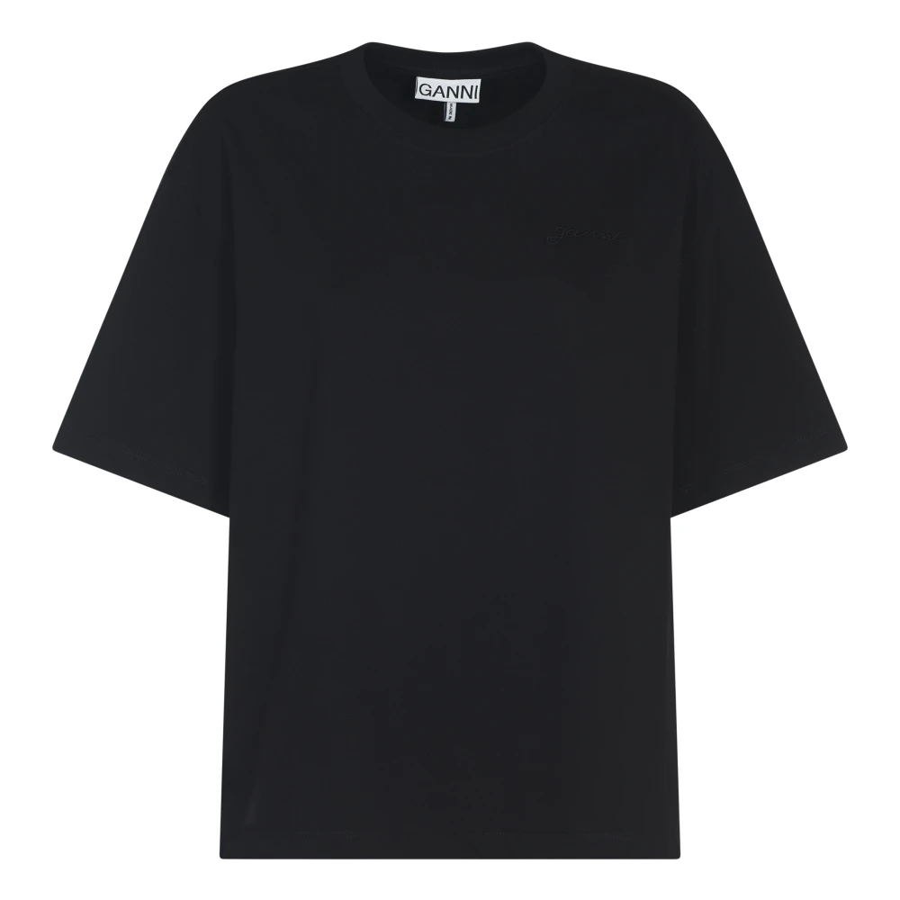 Ganni Zwarte Stijlvolle Jurk Black Heren