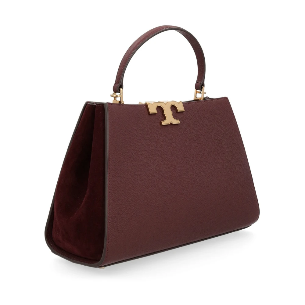 TORY BURCH Pebbled Satchel Tas Red Dames