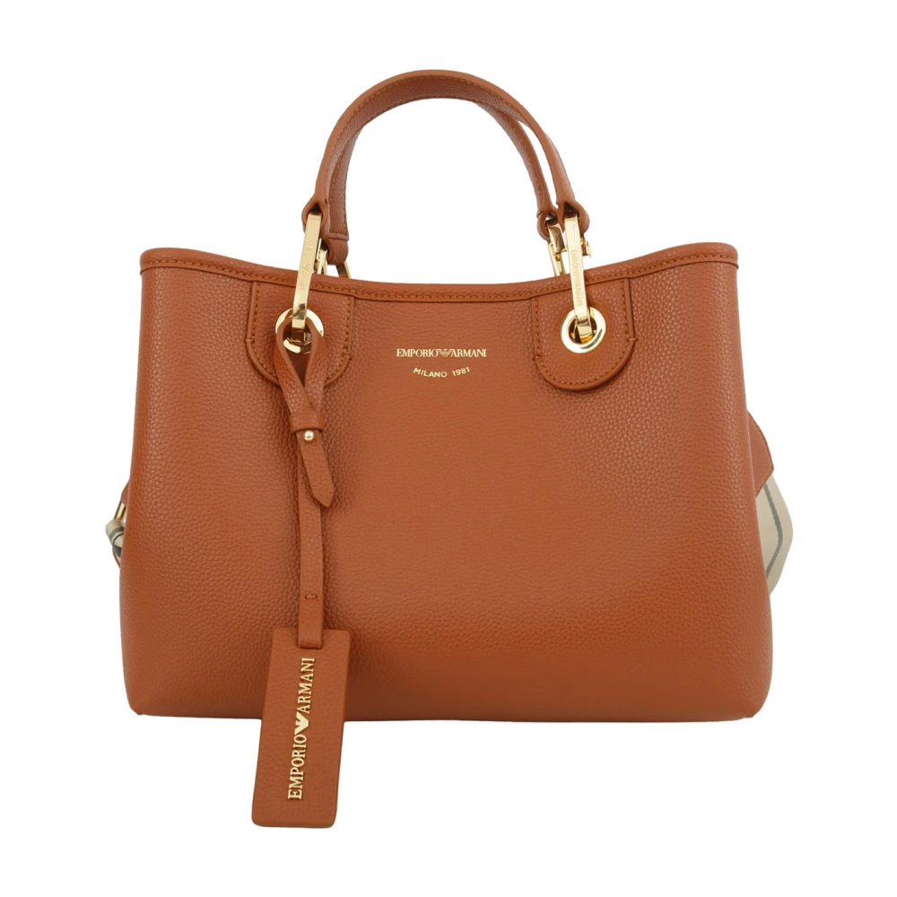 Emporio Armani Women's Brown Stylish Cuio Shopping Bag