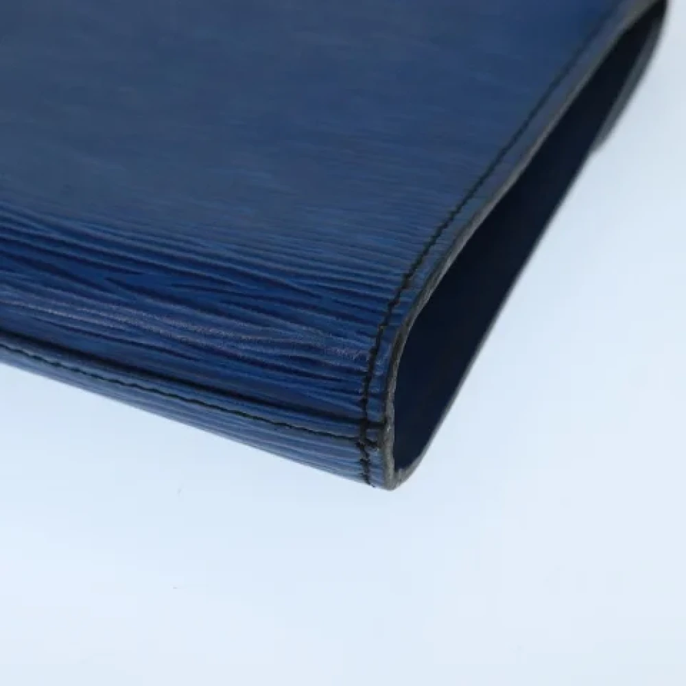 Louis Vuitton Vintage Pre-owned Leather clutches Blue Dames