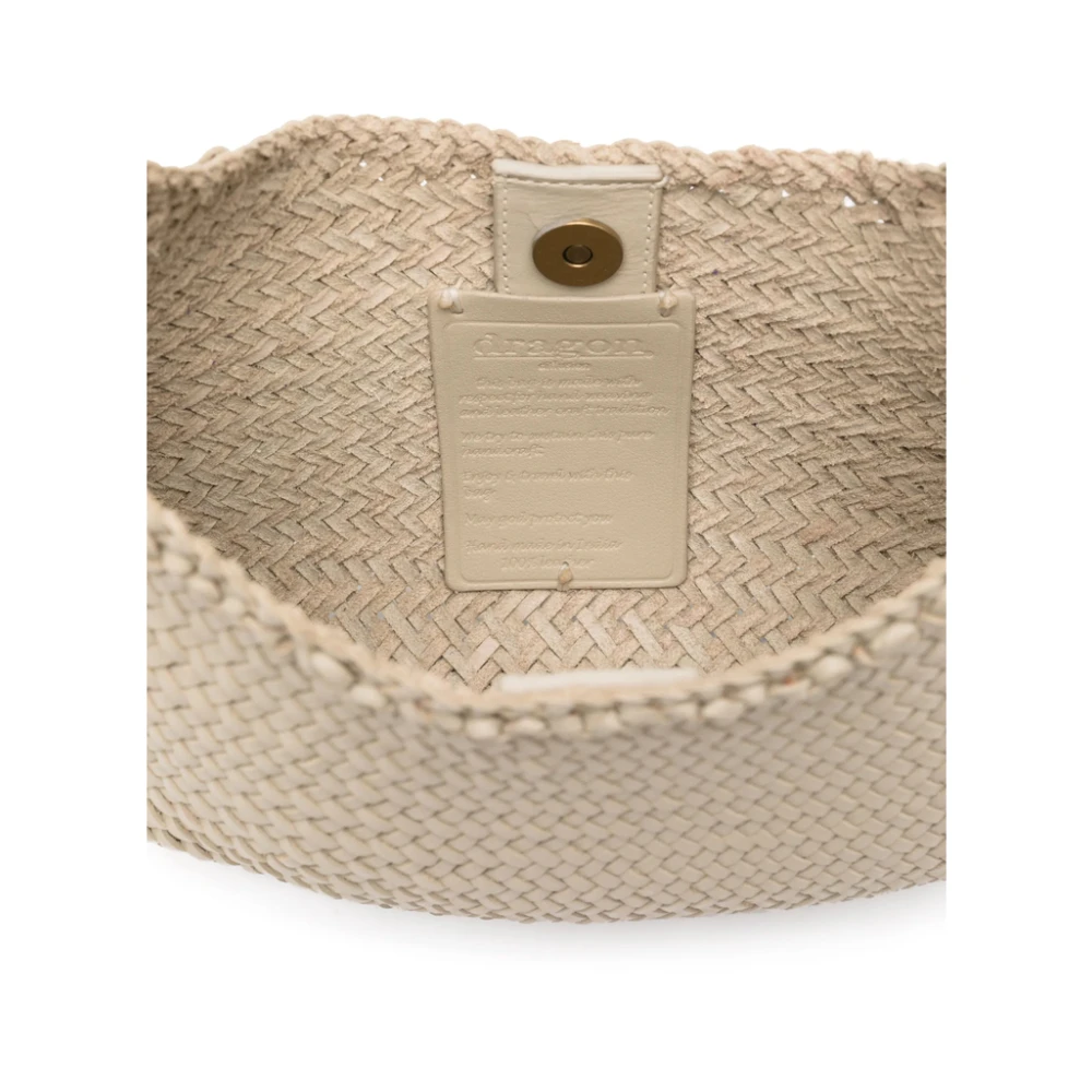 Dragon Diffusion Ecru Schoudertas met Magnetische Sluiting Beige Dames