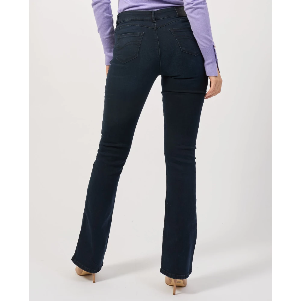 Fracomina Blauwe Slim Fit 5-Pocket Jeans Blue Dames