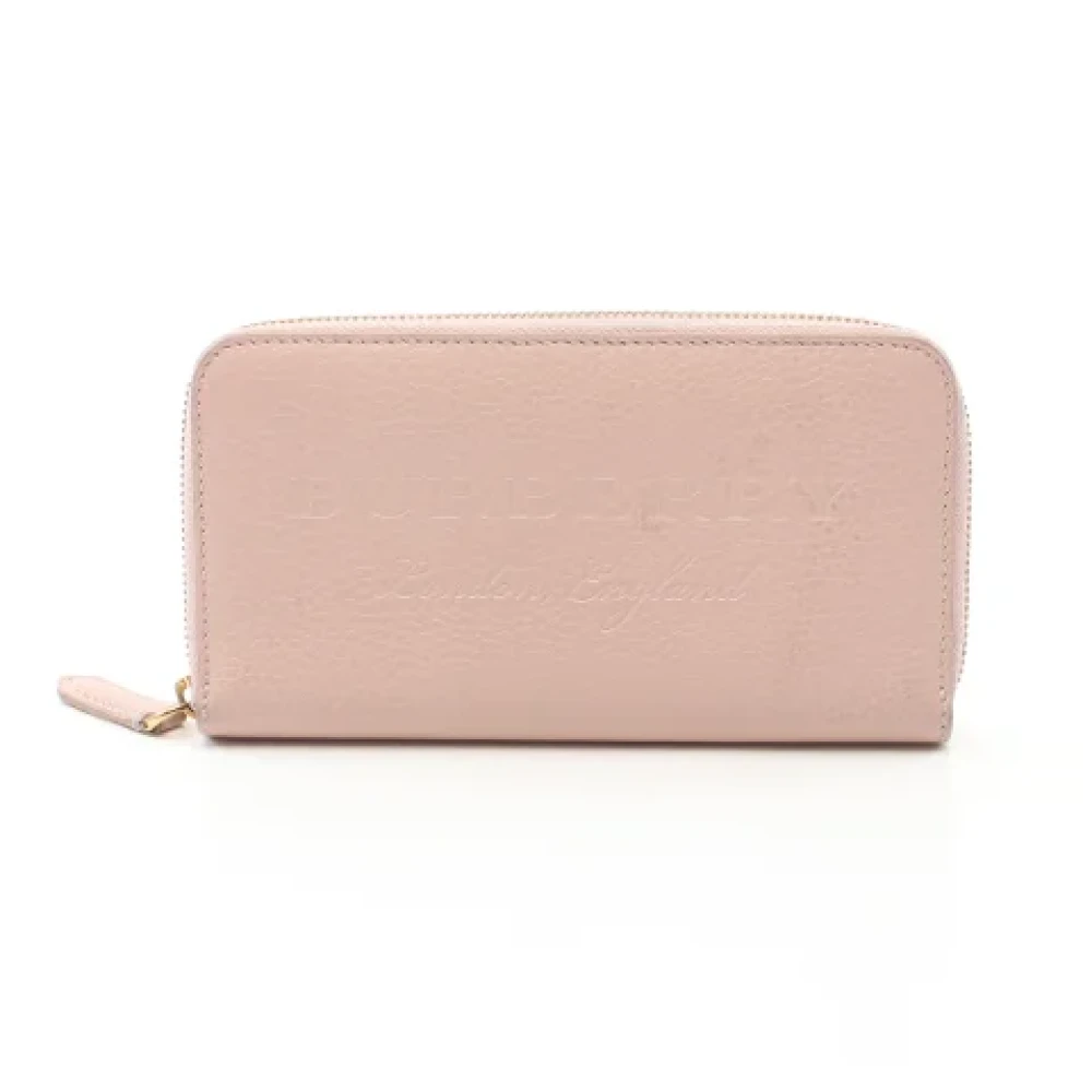 Burberry Vintage Pre-owned Leather wallets Pink Dames