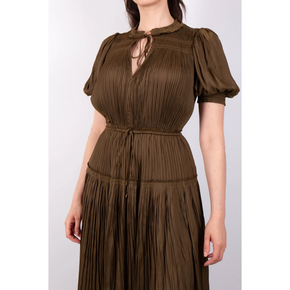 Ulla Johnson Astrid Olive Jurk Green Dames