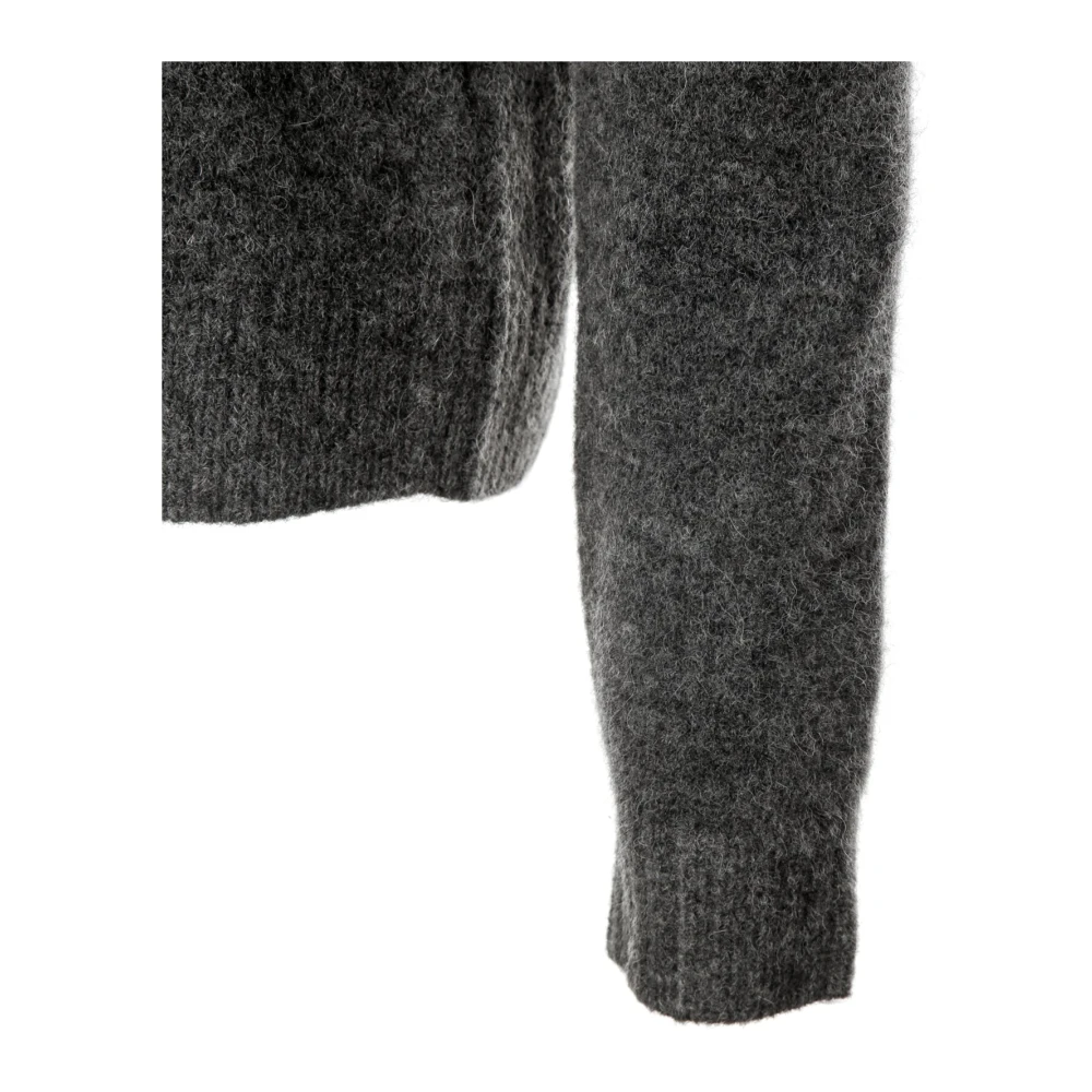 Isabel marant Alpaca Gebreide Trui met Rits Gray Heren