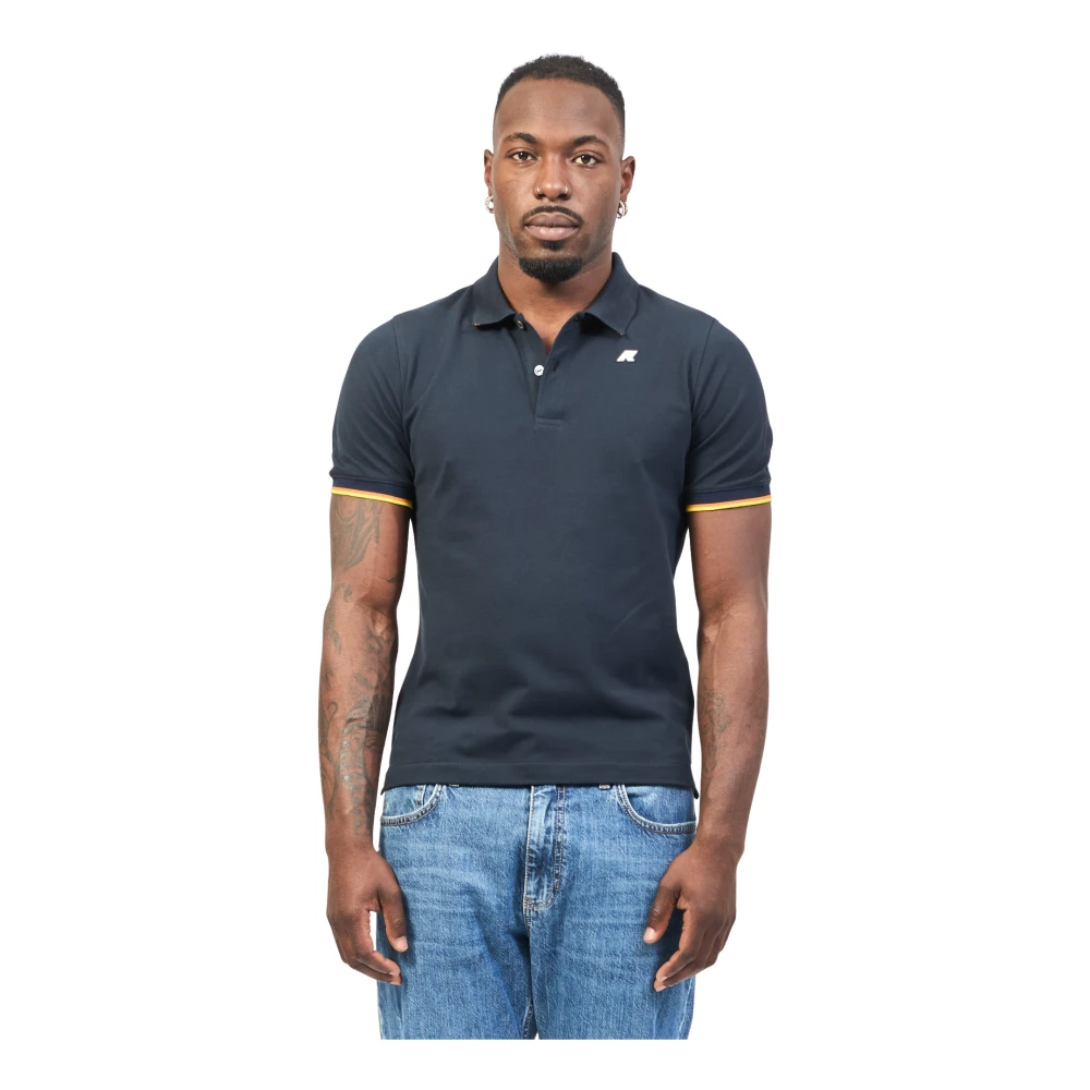 K-Way Men's Blue Vincent Polo Shirt