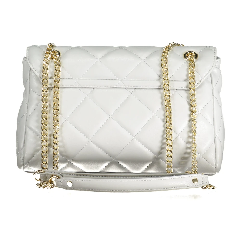 Valentino by Mario Valentino Grijze Schoudertas met Ketting en Rits Gray Dames