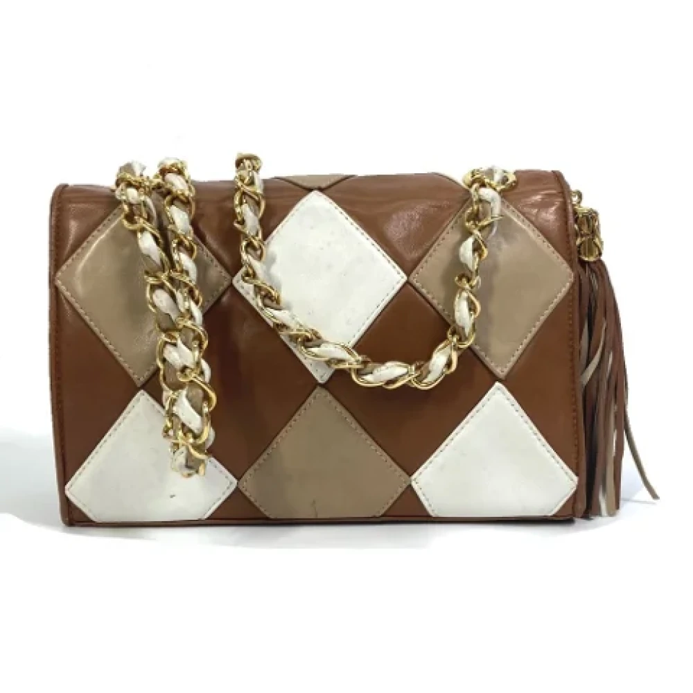 Chanel Vintage Pre-owned Leather chanel-bags Brown Dames