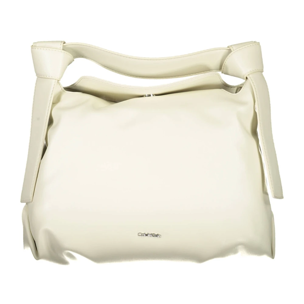 Calvin Klein Women's Beige Shoulder Bag With Contrast Details