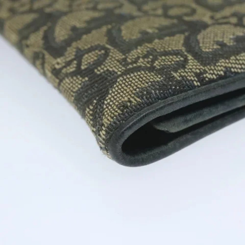 Dior Vintage Pre-owned Canvas wallets Blue Dames