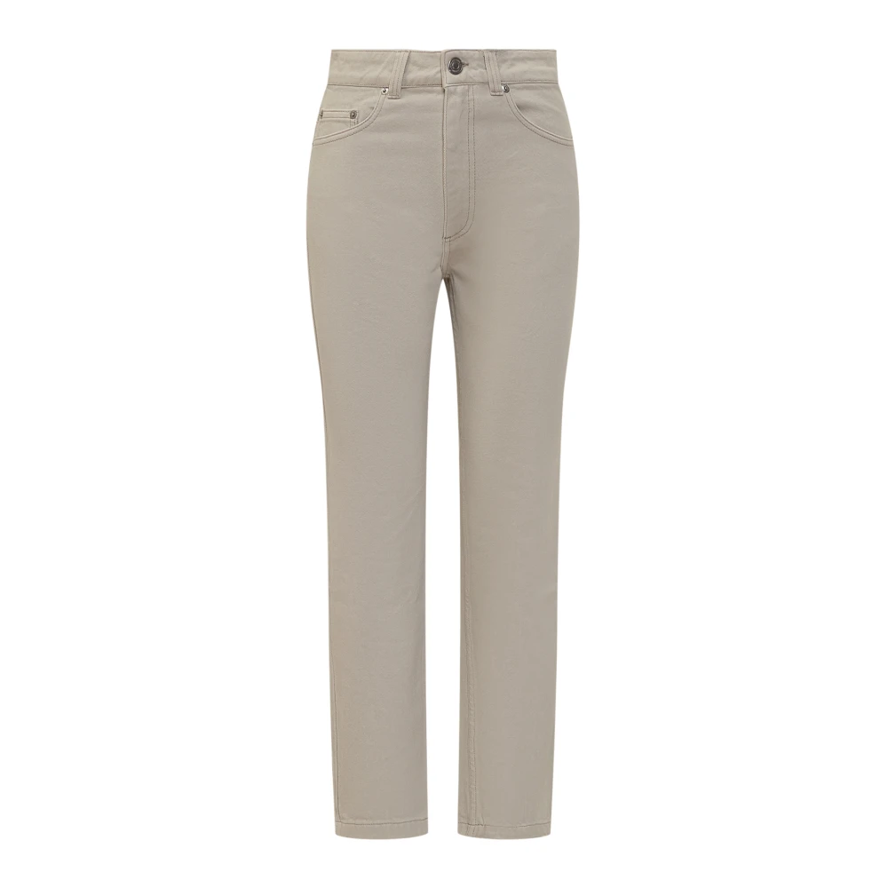 Ami Paris Women's Beige Slim Fit Jeans, W26, Denim Jeans
