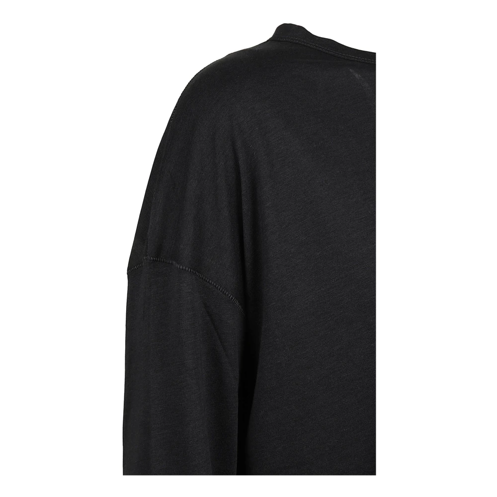 majestic filatures Blauwe Lyocell Katoen T-shirts en Polos Blue Dames