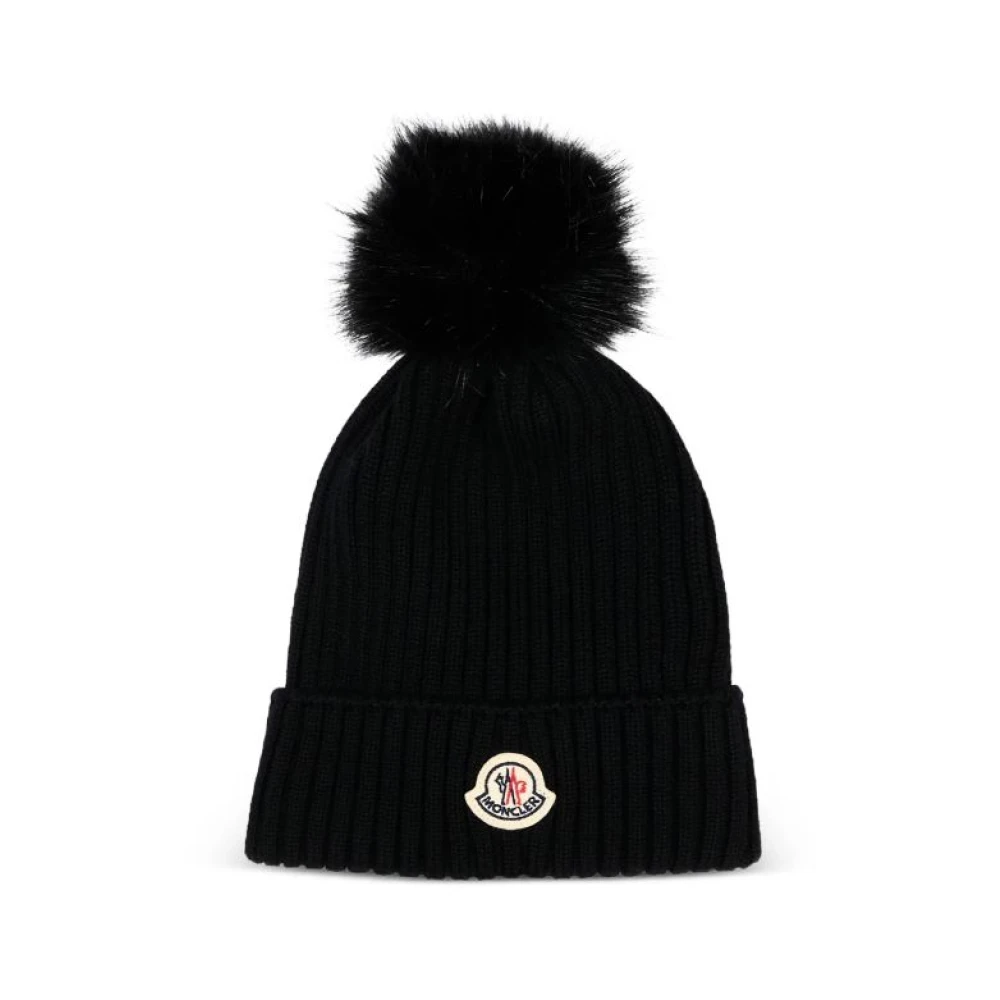 Moncler - Wollmütze Mit Bommel - Accessories - Herren - Schwarzk - S - Image 4