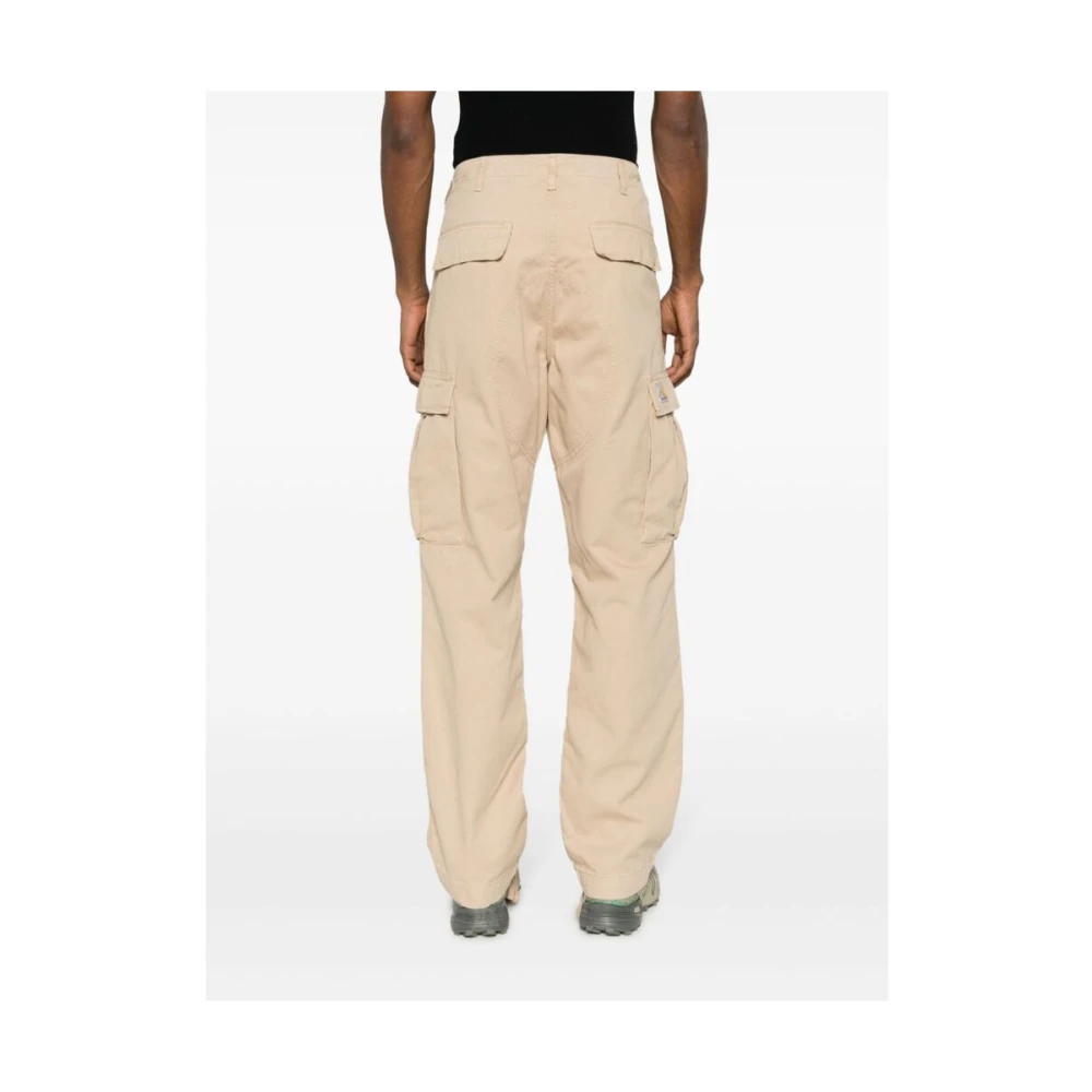 Carhartt WIP Beige Katoenen Cargo Broek Beige Heren