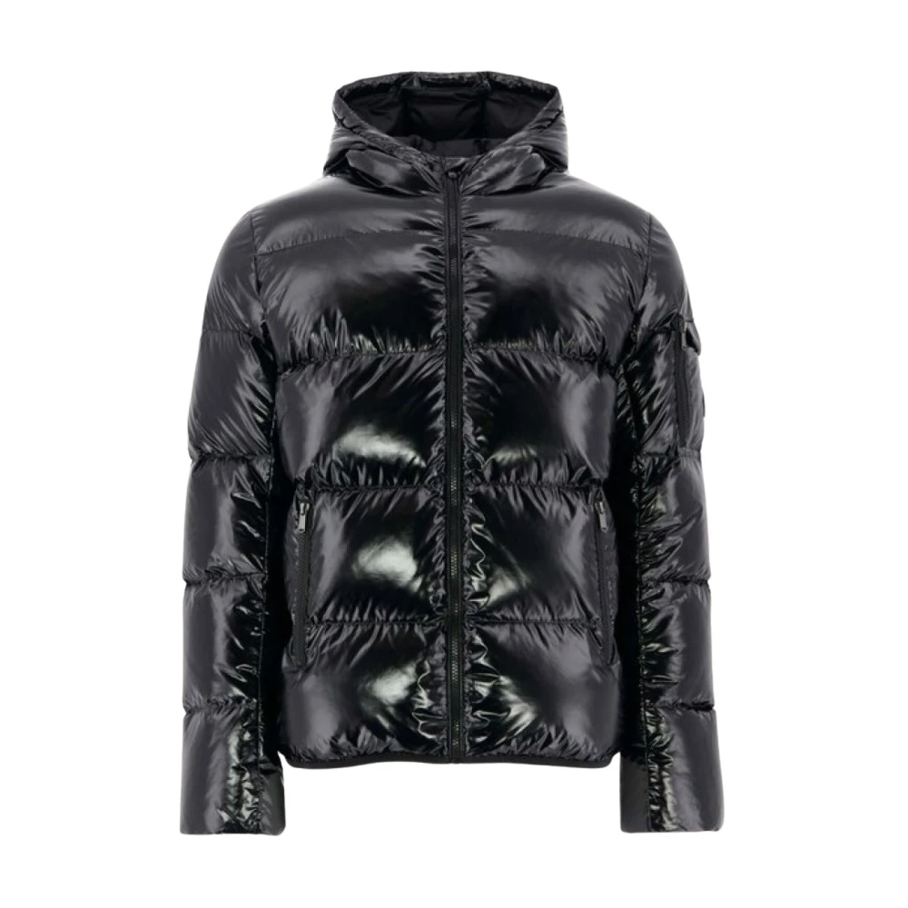 Jott Gewatteerde Winterjas Zwart Met Capuchon Black Heren