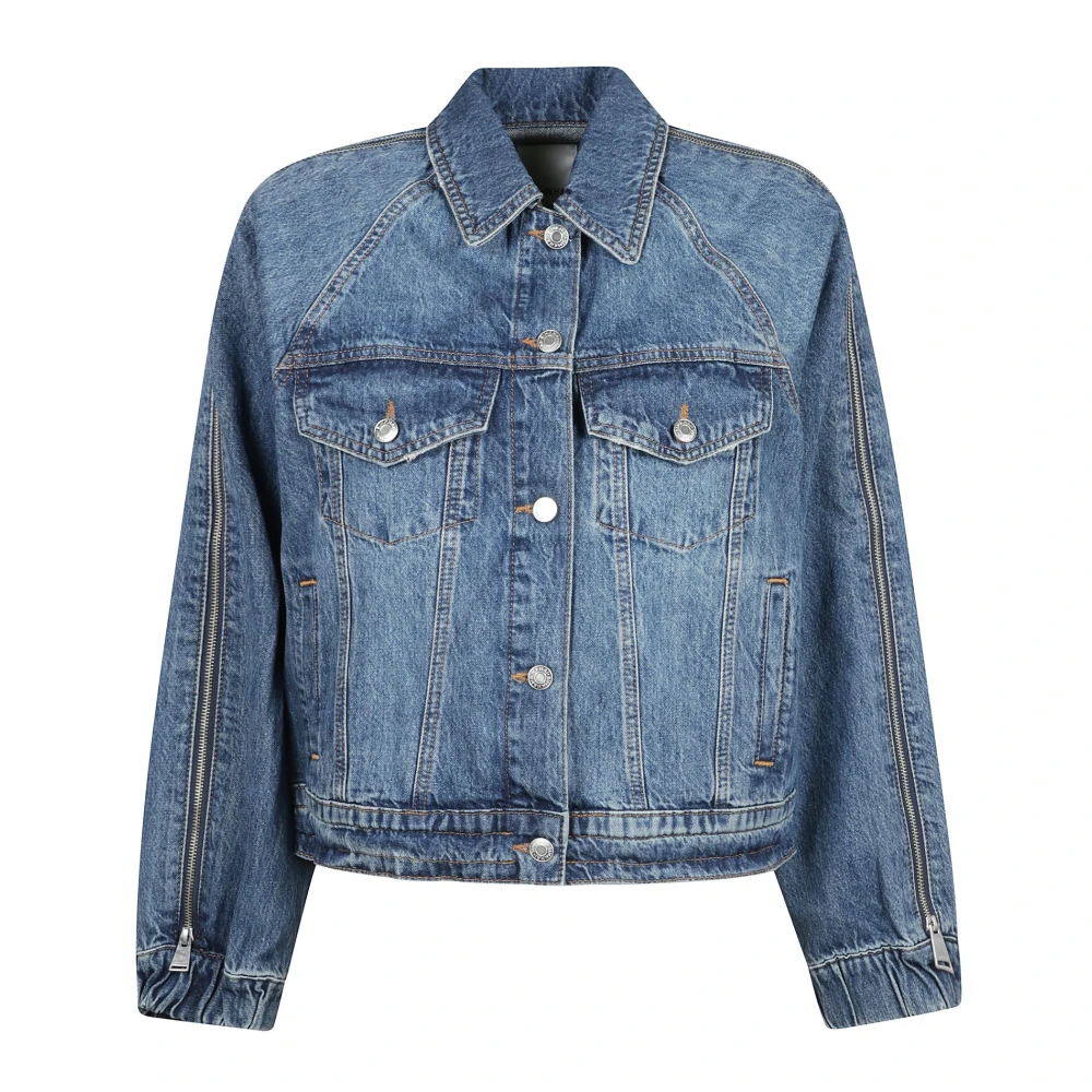 Simkhai Denim Jack Blue Dames