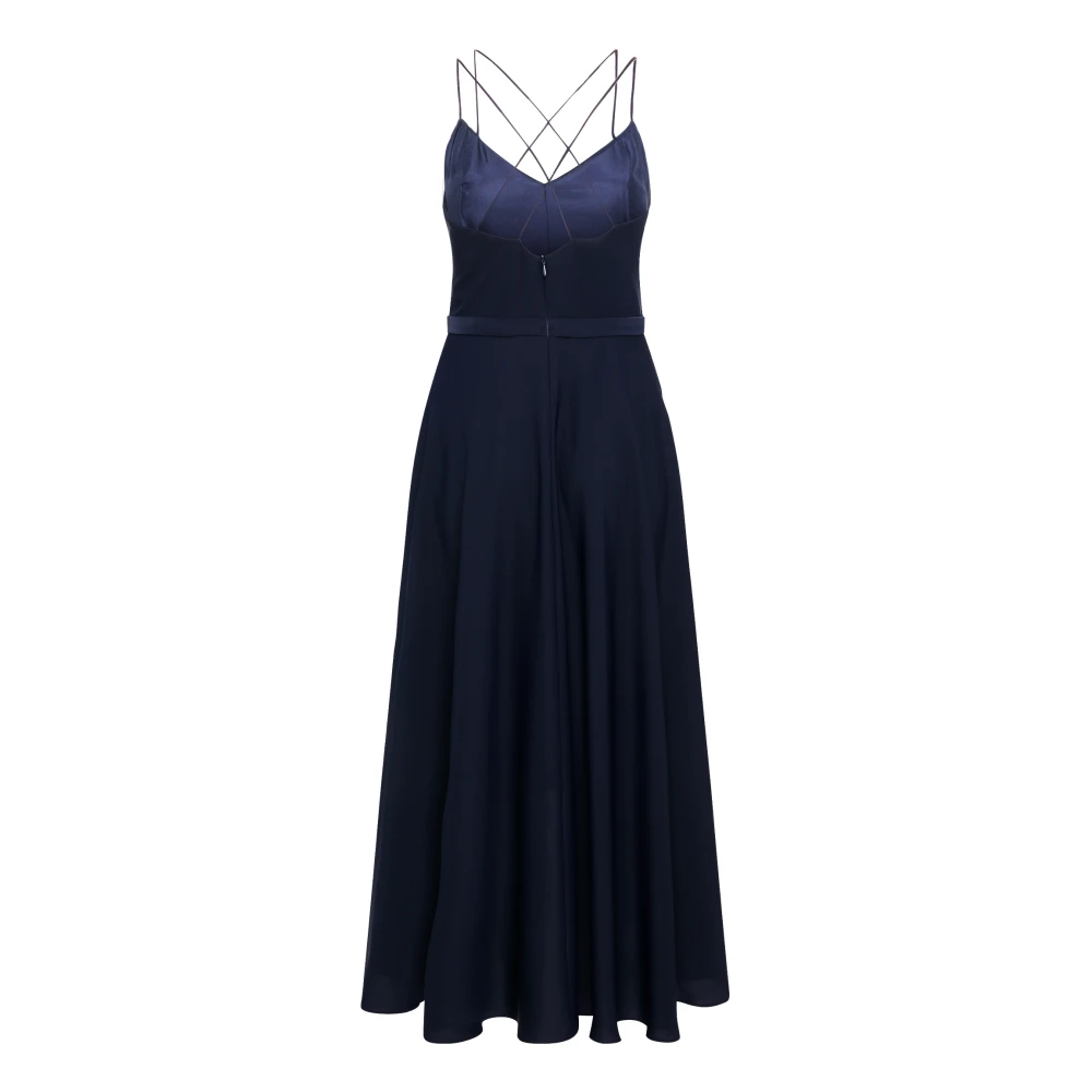 Vera Mont Elegante Ruches Avondjurk Blue Dames