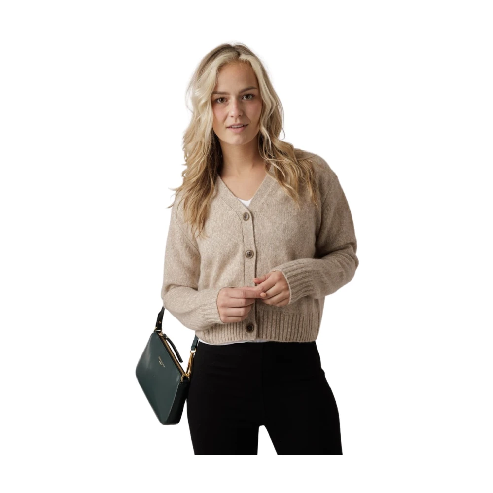 Lisa Yang Marionette Cardigan Desert Sand Beige Dames