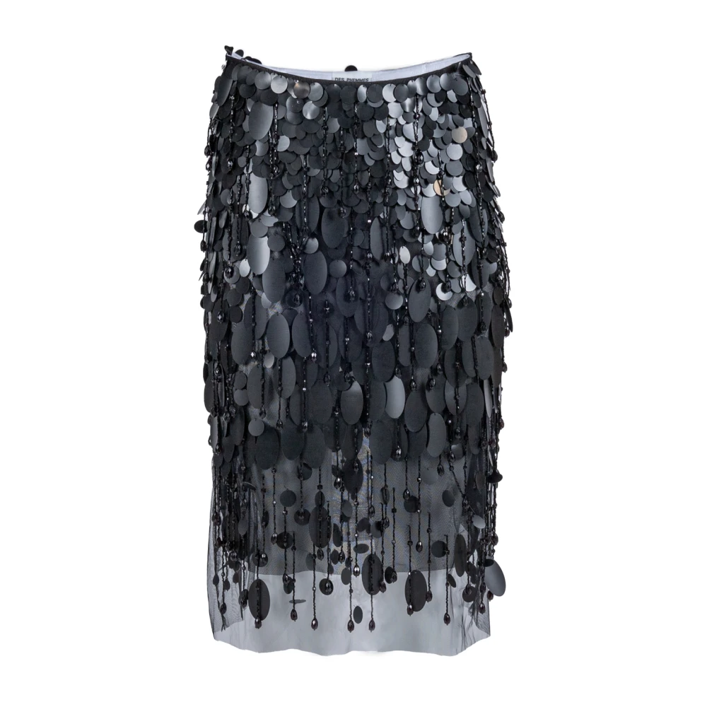 DES Phemmes Paillet Tube Rok in Zwart Tule Black Dames