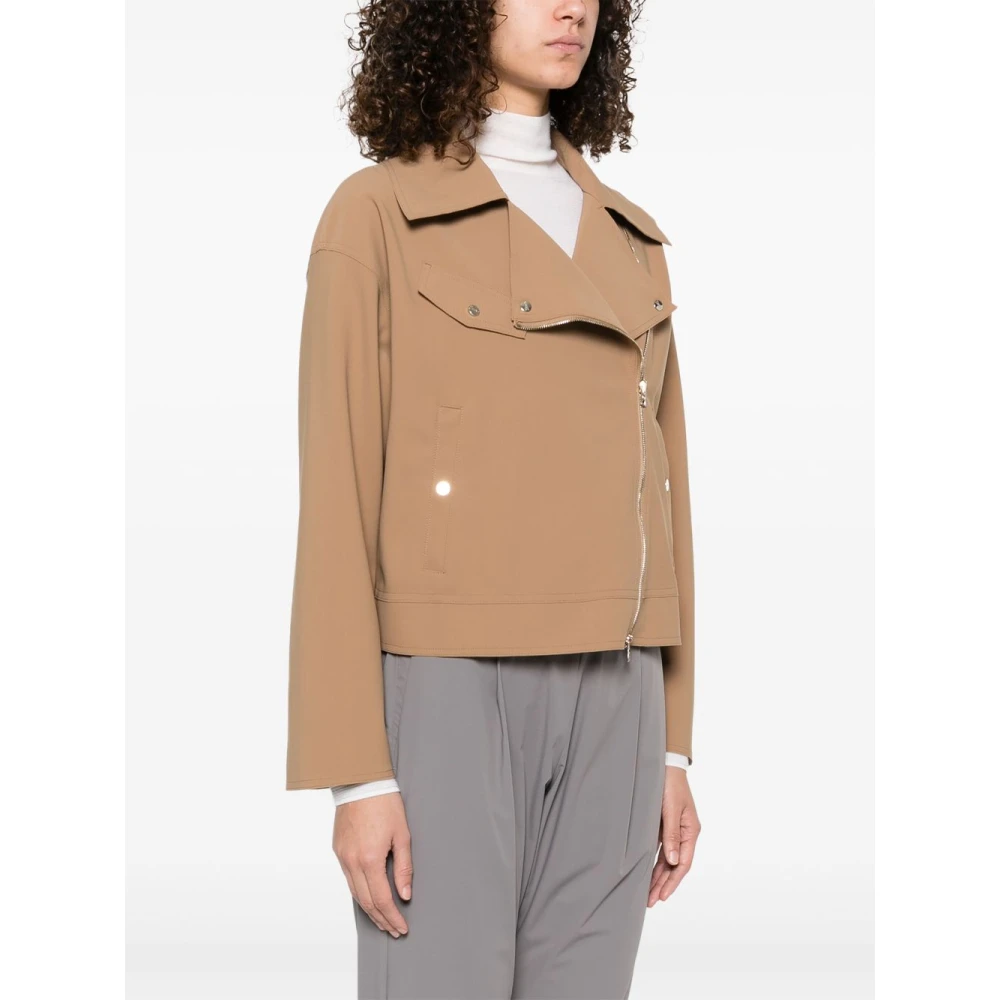 Herno Camel Outerwear Jacket Brown Dames