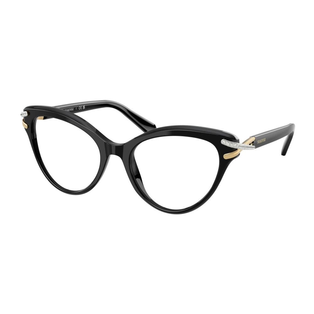 Swarovski Women's Black Sk2030 1001 Woman Optical Frames Acetate Cat Eye Normal - Image 2