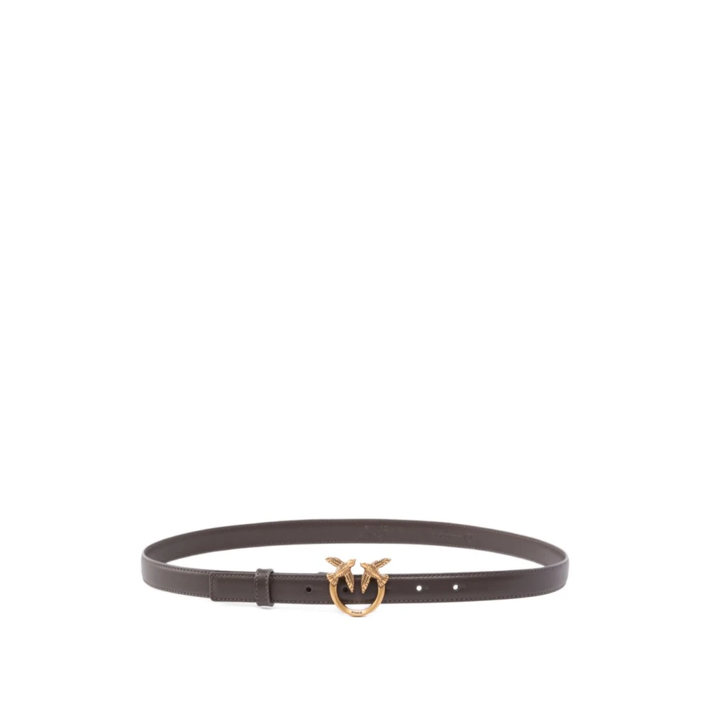 Pinko Unisex Brown Love Birds Belt