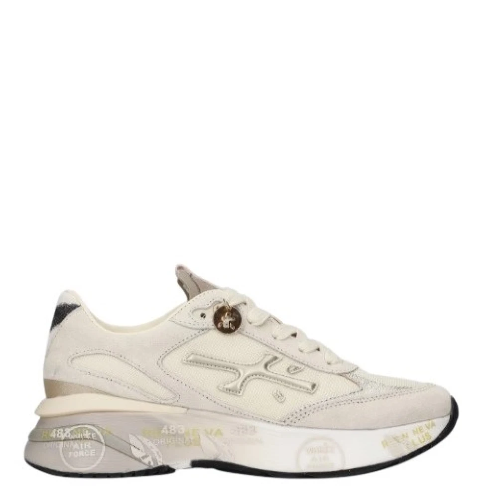 Premiata Women's Beige Sneakers, 4 Uk, Moerund 8080 Trainers