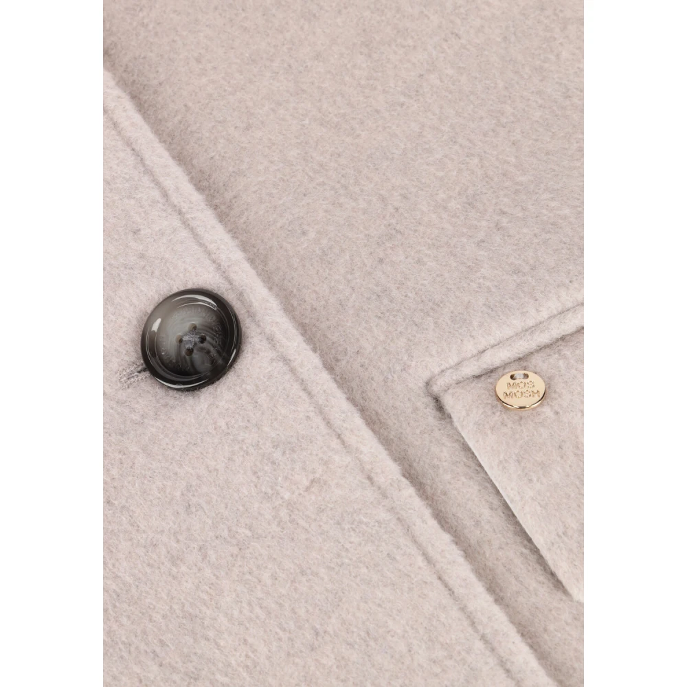 MOS MOSH Elegante Venice Wool Coat Beige Dames