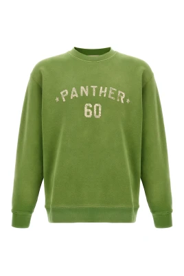 Bomulls Sweatshirt Med Chez Valentino Tryck Och Broderi