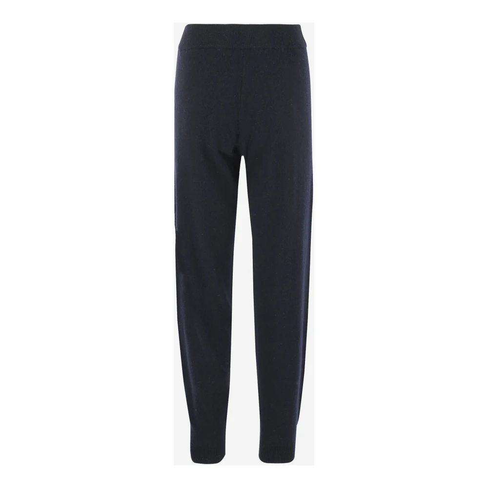 allude Wol Kasjmier Elastische Broek Zwart Black Dames