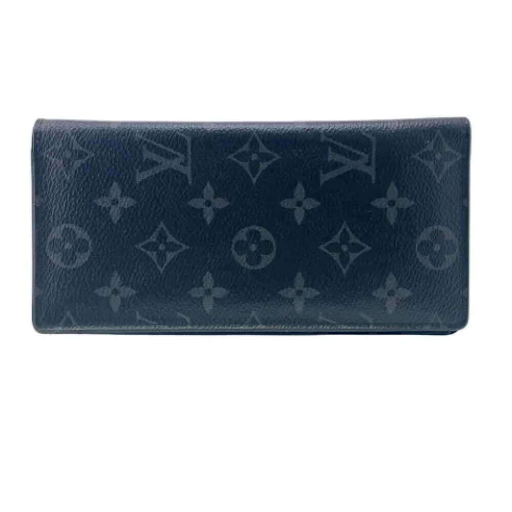Louis Vuitton Vintage Pre-owned Canvas wallets Black Dames