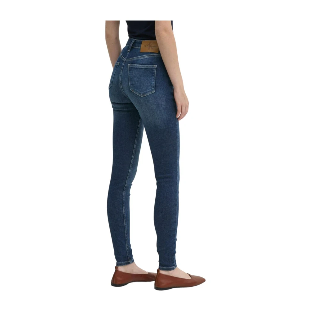 Calvin Klein High Rise Skinny Jeans Blue Dames
