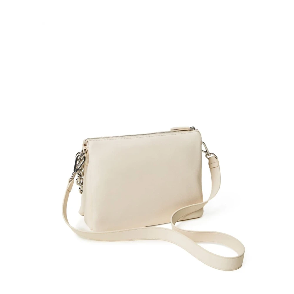 Twinset Gewatteerde witte tassen met studversiering White Dames